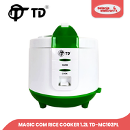 MAGIC COM RICE COOKER 1.2 LITER TWINDOG TD-MC102PL MEMASAK MENGUKUS MENGHANGATKAN