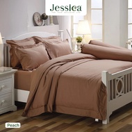 Jessica Cotton mix สีพื้น Peach สีพีช ชุดเครื่องนอน ผ้าปูที่นอน ผ้าห่มนวม เจสสิก้า สีพื้นเรียบง่ายดูดี As the Picture One