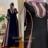 Gamis Aswan Aurelie Dress Wanita Ori Amore By Ruby Fashion Muslimah