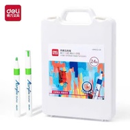 Bút Sơn Acrylic Marker Deli Chính Hãng HM912 -Chính Hãng -12/24/36/48 Màu - Vẽ Trên Mọi Chất Liệu Kh