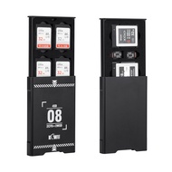 KIWIFOTOS 8 Slots Pop-up Aluminum Memory Card Case for 4 SD & 2 CF EXPRESS TYPE-B or XQD & 2 x Micro