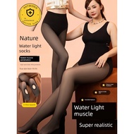 seluar perempuan jeans Artifak kaki ringan kulit hitam, musim luruh dan musim sejuk, saiz besar tanp