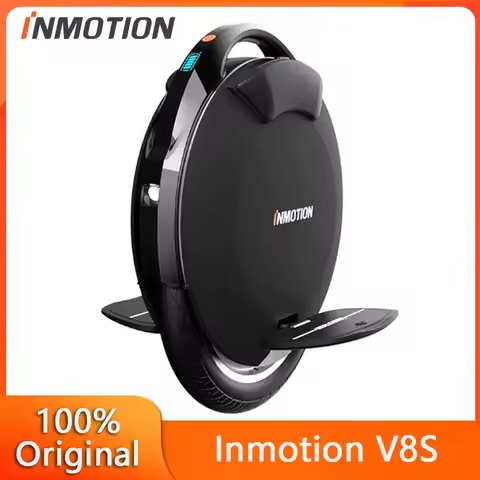 Original INMOTION V8S Electric Unicycle 35km/h Speed 70KM Range 72V 728Wh Battery 1000W Motor Smart 