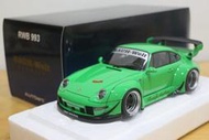 1/18 Autoart Porsche 993 RWB Green / Gun Grey 78151