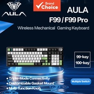 Aula F99 F99Pro Tri Mode Custom Gaming Keyboard Gasket Full Key Hot Swappable For Esports And Office