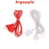 【BMSG】 1.5/2/2.5/4M Power Cord Extension Male Extension Cord 2 Pin With On/Off Button Cables Wire Ho