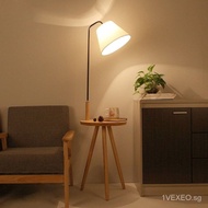 Nordic Floor Lamp Living Room Bedroom Study Creative Log Coffee Table Lights RedinsWind Bedside Vertical Table Lamps