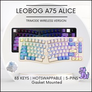 LEOBOG A75 75% Alice Layout Keyboard With Knob Full Kit 83 Keys Mechanical Keyboard