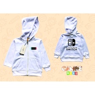 Kids nitendo switch games zipper hoodie jacket