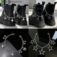 Versatile Pentagram Pendant Chain for Doc Martens - Punk Shoe Accessory