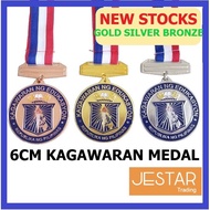 10PCS 6CM KAGAWARAN MEDAL GOLD SILVER BRONZE