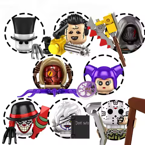 KF6173 Halloween Horror Characters Mini Assembled Building Block Action Figures Plastic Collect Toys