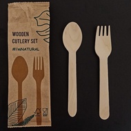 Wooden Spoons Wooden Cutlery Set Wooden Cutlery Set (Per 10 Pairs)