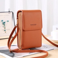 sling bag tas dompet hp transparan touchable handphone hape wanita dan uang phone bag tas selempang