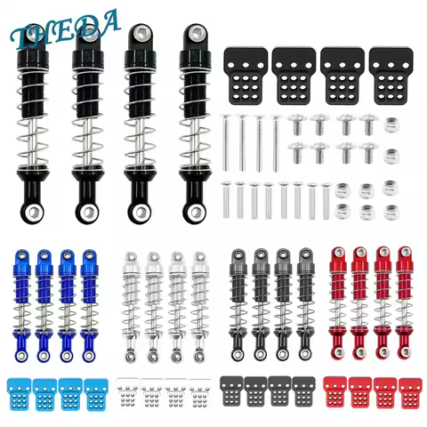 Metal Shock Absorber with Extended Fixed Bracket for MN D90 MN-90 MN99S & WPL C14 C24 C34 RC Car Spa