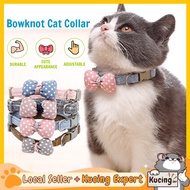 KUCINGJER Rantai Kucing Tie-Bow Gentle Collar Kucing  Kolar  Kolar  Peliharaan  Kucing Arnab Anak Ku