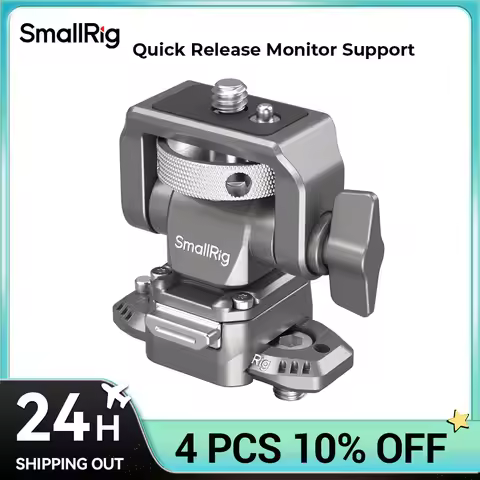 SmallRig HawkLock H21 Quick Release Monitor Support with NATO Clamp Monitor Mount with Quick Release
