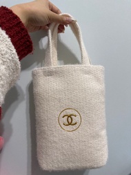 Chanel 專櫃贈品 白色毛毛袋