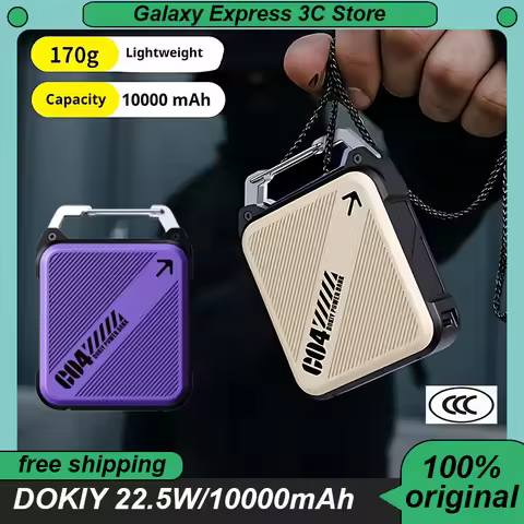DOKIY 22.5W Power Bank 10000mAh High-Capacity Two-Way Fast Charging Portable 170g Lightweight PowerB