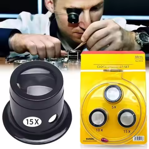 4pcs Watch Repair Tool Watch Repair 5 to 20 Times Magnifying Glass Goggles Goggles Watch Repairing M