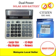 Ready Stock Citizen SDC-868L 12 Digit Large Size Desktop Calculator Big Calculator Kalkulator Citize