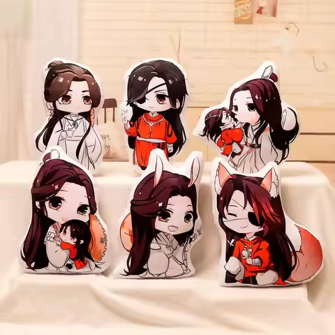 Anime TGCF Tian Guan Ci Fu Heaven Official Blessing Pillow Hua Cheng Xie Lian Beast Ear Plush Pillow