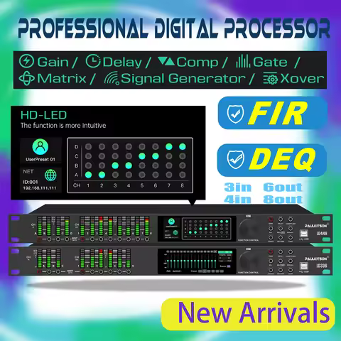 Paulkitson LD Series Professional Digital Audio Processor 32bit Driverack Audio Processor DSP With F