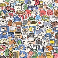 Journal Stickers 100pcs Small Size 【Cute Animal Hotel】 DIY Luggage Scooter Notebook Waterproof Stickers