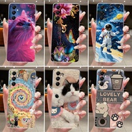 For Samsung A05s Case SM-A057F Clear Aesthetic Fashion Cute Cat Astronaut Soft TPU Back Cover For Sa