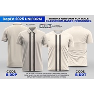 Ready Made Deped Uniform For Men Teachers Uniform New Deped Uniform 2025 Polo For Men Barong Tagalog