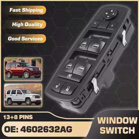 Car For Dodge Nitro Jeep Liberty KK MK2 2008 2009 2010 2011 2012 Master Power Window Switch Control 