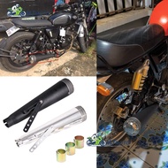 【MJMOTO】Motorcycle Exhaust Muffler Pipe 39mm 41mm 43mm 45mm Retro Cafe Racer Modified Tail Exhaust System For CG125 GN125 Cb400ss Sr400