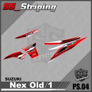 Nex 1/Old Variation Striping List Sticker - Nex 1/Old Striping. PS.004