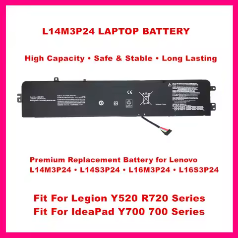 11.1V 45Wh Laptop Battery For Lenovo L14M3P24 5B10H41181 5B10H41180 L14S3P24 5B10H52788 5B10M95762 L