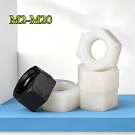 Nylon Hex Nut Nut Black/White/Transparent Nylon Hex Nut M2/M2.5-M20 [YELONG]
