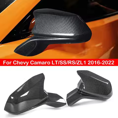 For Chevy Camaro LT/SS/RS/ZL1 2016-2022 Rearview Side Mirror Cover Wing Cap Exterior Door Rear View 