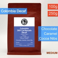 Colombia SKN Caribecafe Decaf เมล็ดกาแฟดีแคฟโคลัมเบียคั่วกลาง | Colombia Decaf Coffee เมล็ดกาแฟไม่มี