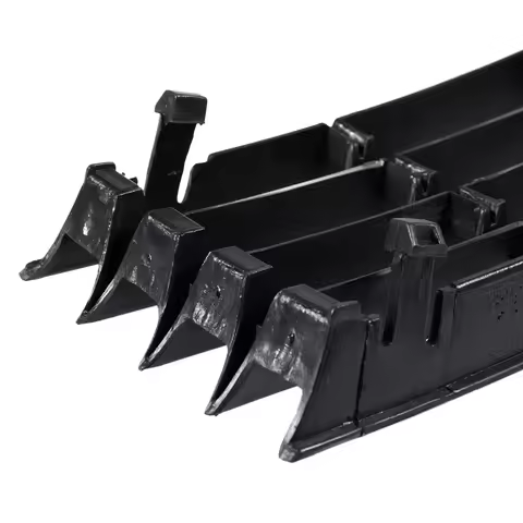 #742U 1 pair Fog Light Grille Front Lower Left Right Grid Grille for Audi A4 B6 Sedan 02-05 (Plastic