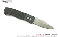 &lt;刀之林&gt;PROTECH Emerson CQC7黑浪鋁柄左手版彈簧刀- (20CV 鋼 石洗處理)