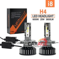 i8 LED Headlight 6000K 25W H4