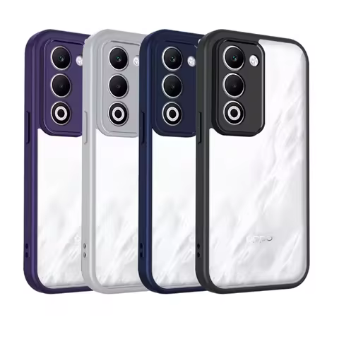 Oppo A5 4G 5G 2025 Case Air Cushion Silicone Bumper Clear Matte Back Cover Hard Phone Case for Oppo
