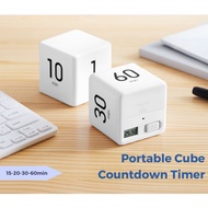 Portable Countdown Cube Kids Timer Alarm [15-20-30-60min]