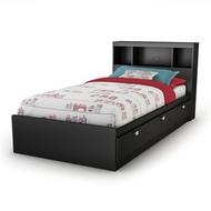 tempat tidur penyimpanan Twin spark Black ukuran 200x120x30