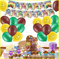 Hey Duggee Theme kids birthday party decorations banner cake topper balloon set supplies