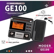 MOOER GE100 Guitar Multi-effects Processor Effect Pedal Loop Record Tuning Tap Tempo Rhythm Scale