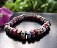 義大利雪佛蘭珠19.6克 威尼斯 老琉璃珠 手鍊 貿易珠 珠串