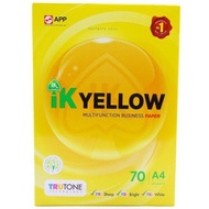 IK Yellow A4 Paper 70gsm 50 / 100 sheets