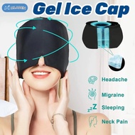 MLADEN Cold Therapy Headache Relief Cap Flexible Ice Compress Headache Cap Migraine