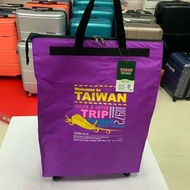 YESON 永生牌 1137輪袋 台灣製造，自帶輪子的購物袋，可折疊收納不占空間（紫色）NT$500
