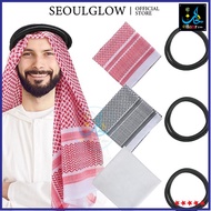 Turban lelaki/Men's Fashion Plaid Print Arabic Muslim Style Men's Hijab/Headscarf For men/Fixed Head